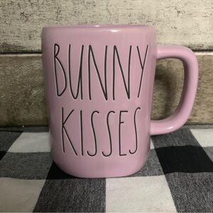 Rae Dunn Purple Ceramic 'Bunny Kisses' Mug